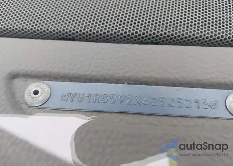 2006 Volvo S60 2.5T z USA, uszkodzony, nr VIN YV1RS592X62505215